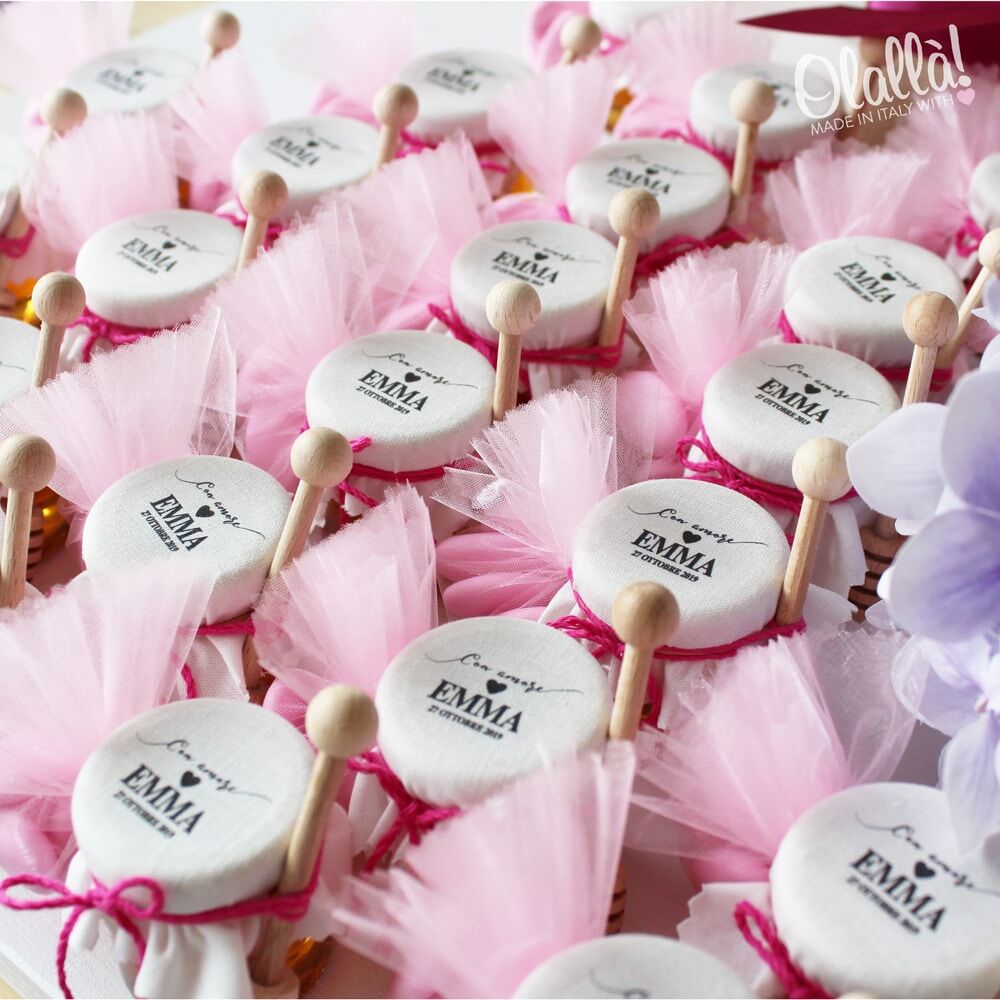 miele-personalizzato-battesimo-bambina-tulle-rosa