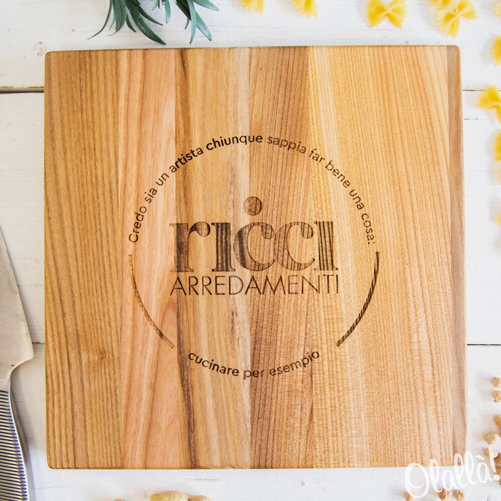 Tagliere Personalizzato con Logo Aziendale - Idea Regalo Aziendale Business Gadget Personalizzato Anche Piccole Tirature - immagine 3