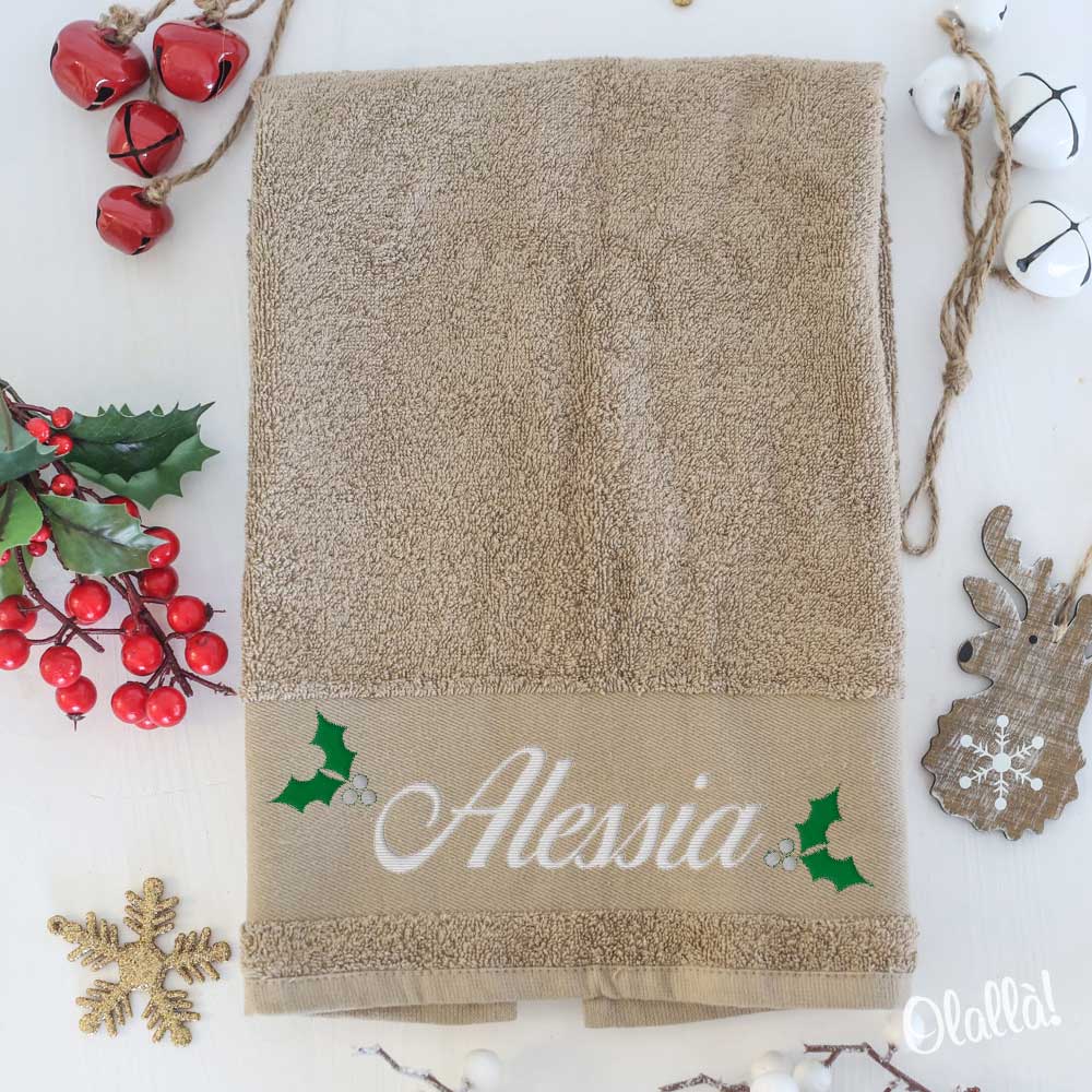 Asciugamano-con-nome-ricamato-natale-beige-01