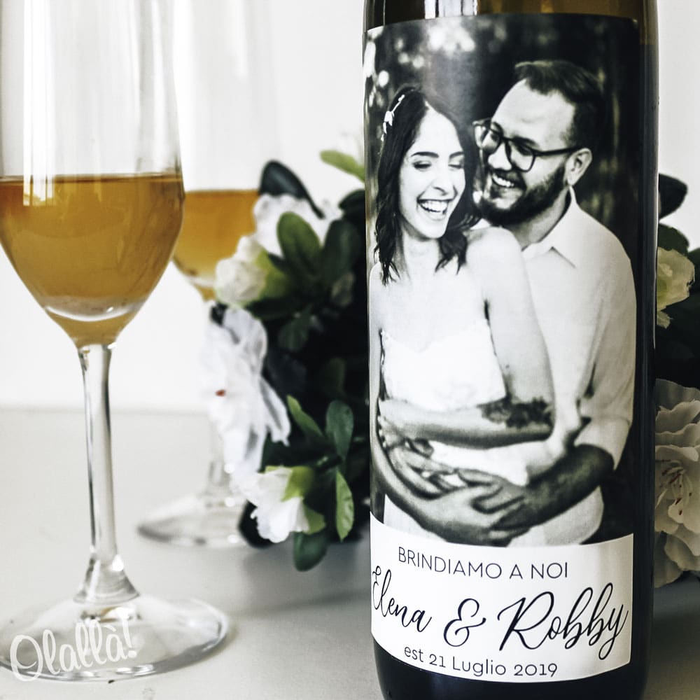 Bottiglia Personalizzata con Foto - Idea Regalo Anniversario di Matrimonio - immagine 2