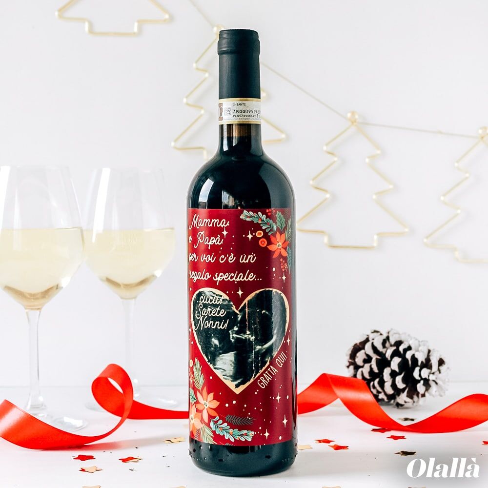 Bottiglia Gratta e Vinci Personalizzata con la tua Foto Segreta e la tua Dedica - Regalo di Natale Originale - immagine 3