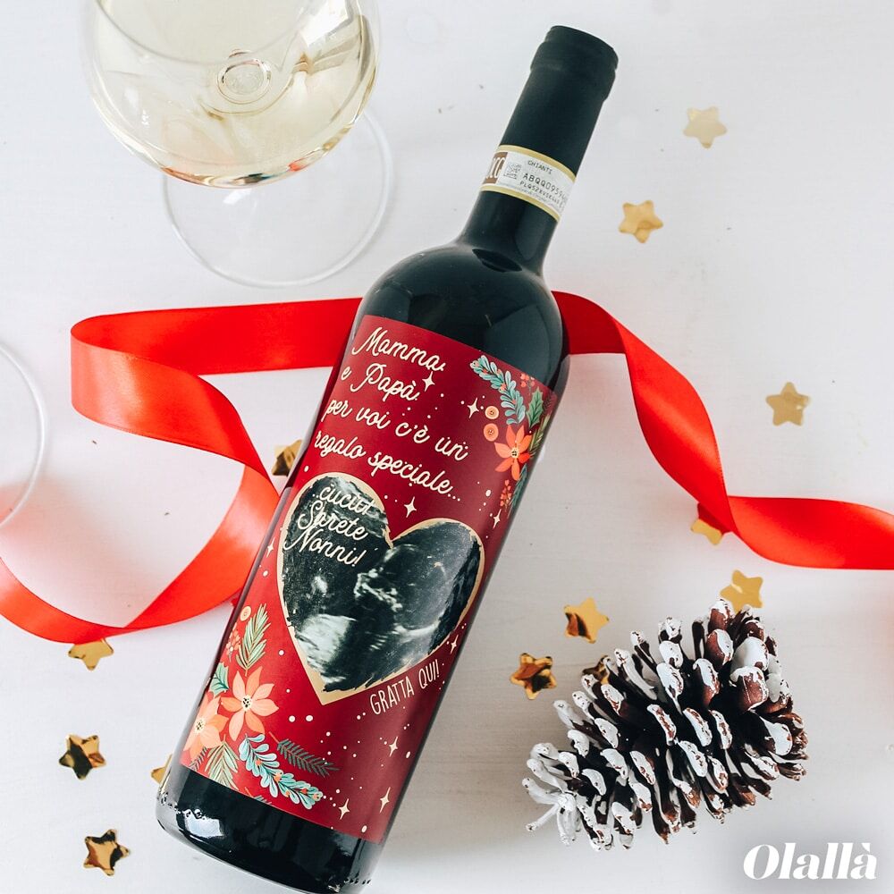 Bottiglia Gratta e Vinci Personalizzata con la tua Foto Segreta e la tua Dedica - Regalo di Natale Originale - immagine 5