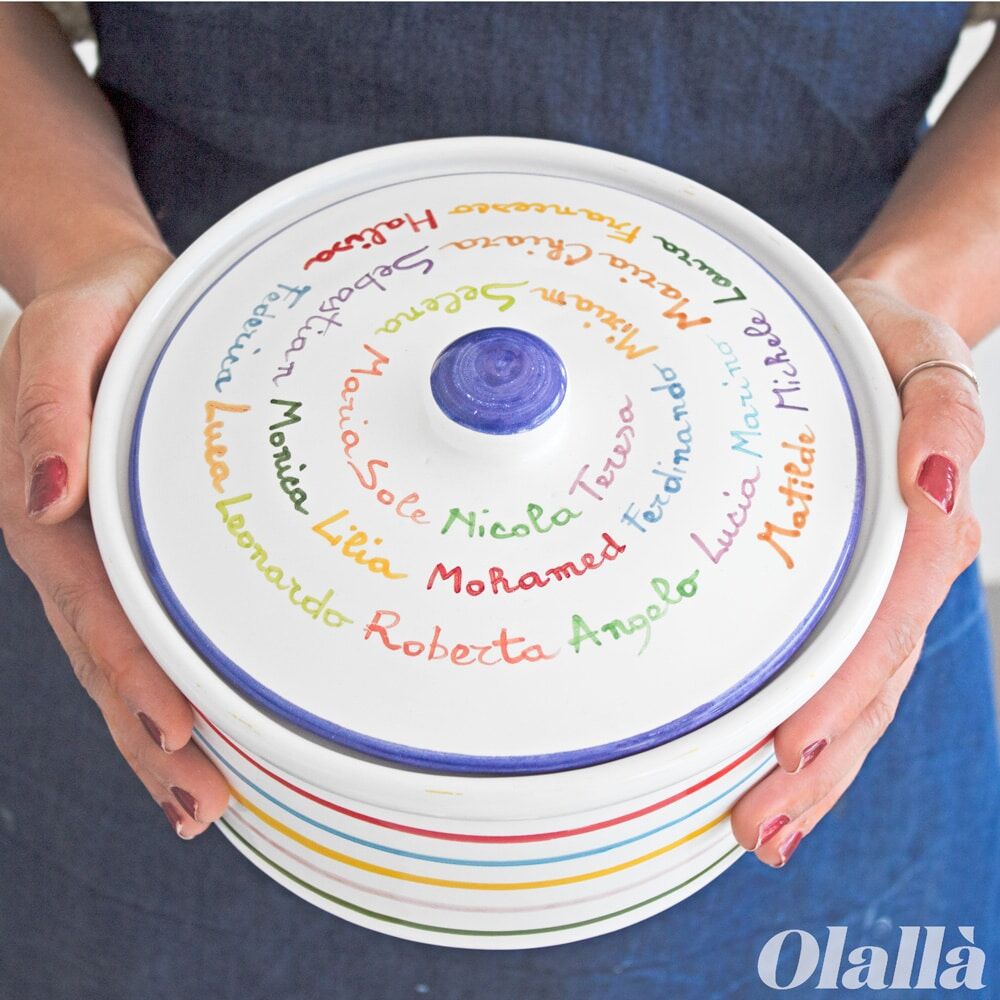 Biscottiera in Ceramica Personalizzata - Idea Regalo per Maestra o Insegnante - immagine 3