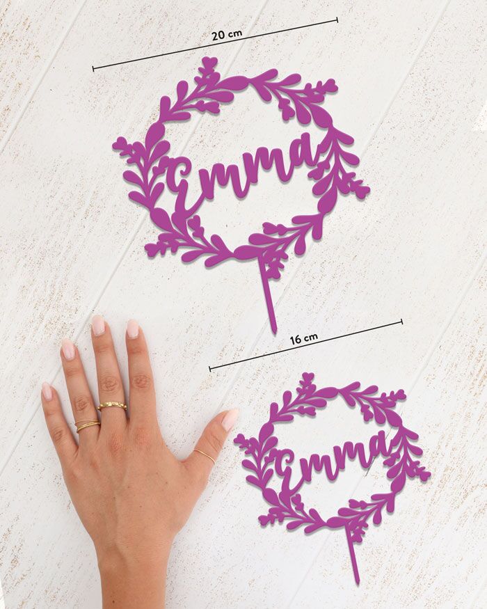 caketopper-dimensione-nome-ghirlanda-foglie