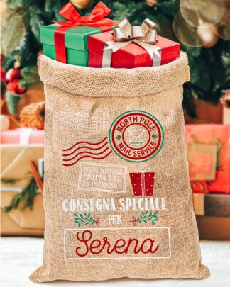 SACCO BABBO NATALE POLO NORD EXPRESS COTONE | Brandani