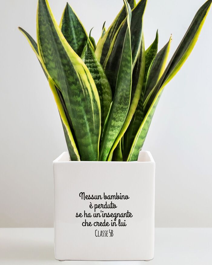 Vaso in Ceramica per Maestre con Bambini Stilizzati Personalizzato con Nomi e Dedica - Idea Regalo per Maestra, Fine Anno Scolastico - immagine 8