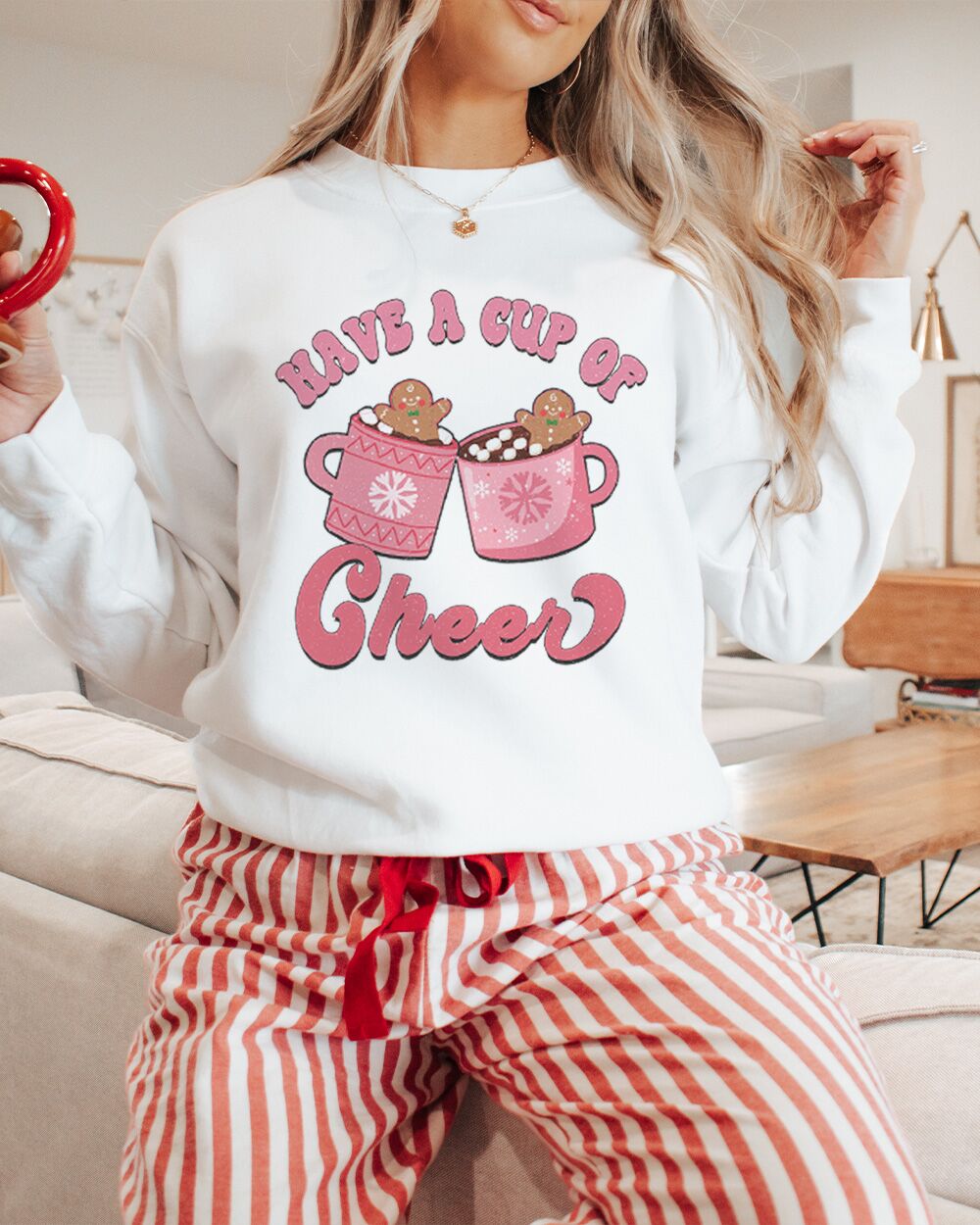 Felpa Natalizia Have cup of Cheer - immagine 3