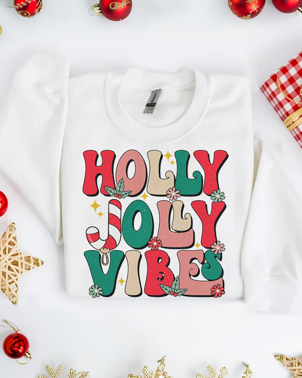 Felpa Natalizia Holly Jolly Christmas