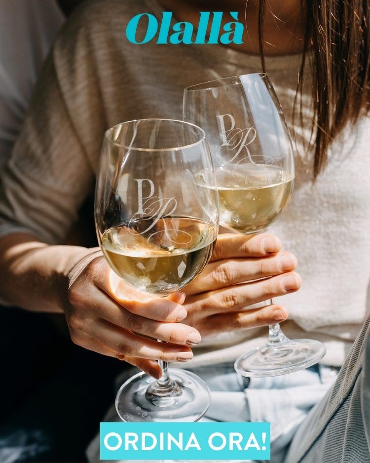 Coppia di Calici da Vino Personalizzati con Monogramma Iniziali - Idea Regalo per Matrimonio - immagine 5