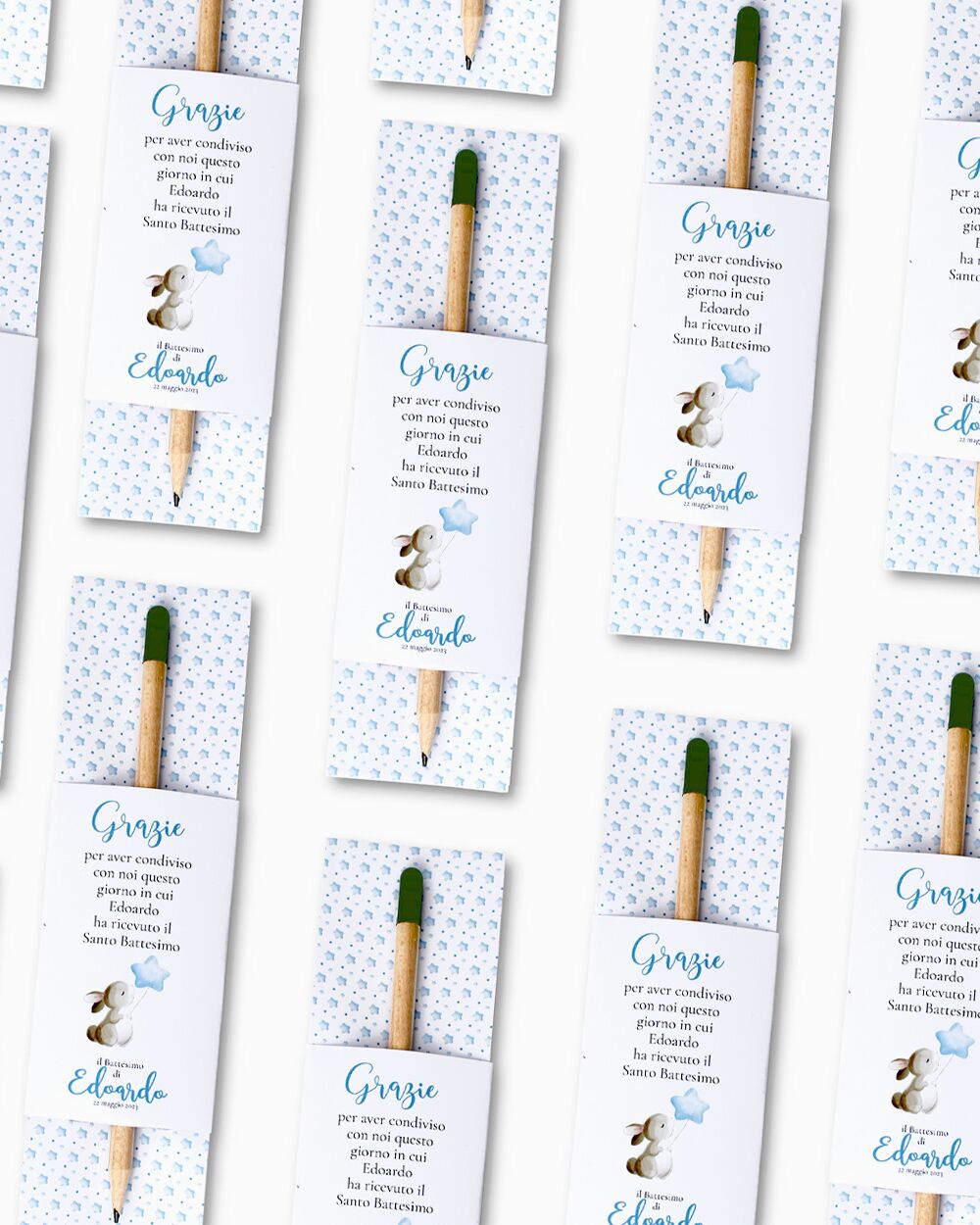 Matite Piantabili con Cartoncino Personalizzato Idea Bomboniera Botanica Green Ecologica Semi Fiori - immagine 3