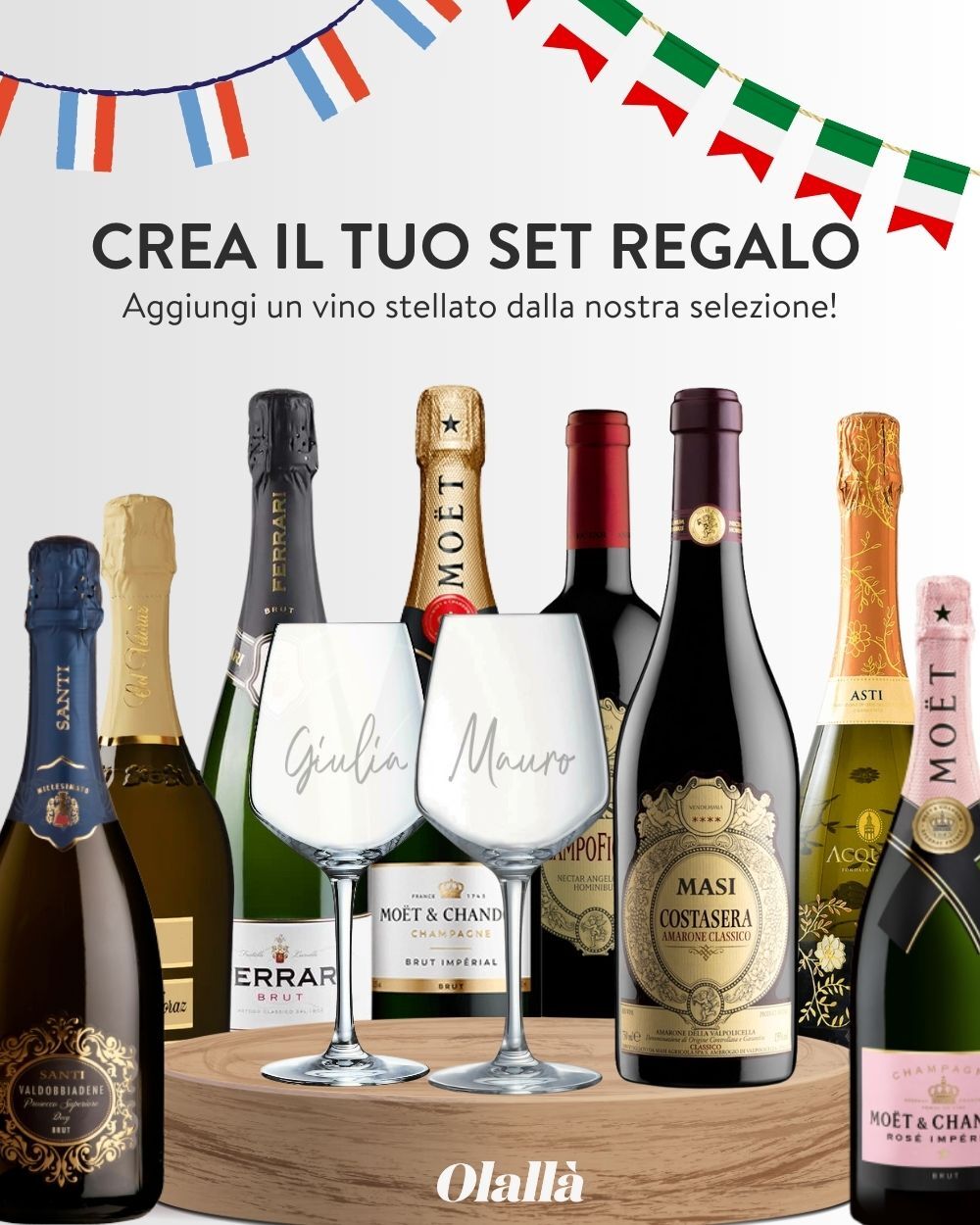 Coppia di Calici Personalizzati con Nomi in Stile Calligrafico - Idea Regalo per Anniversario, San Valentino - immagine 5