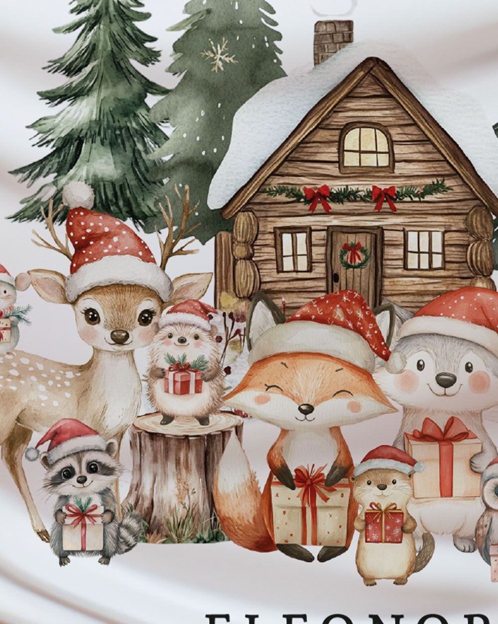 Body per Neonato "Il mio Primo Natale" Personalizzato con Nome Neonato e Animali del Bosco - Idea Regalo per Neonato, Natale, Primo Natale - immagine 8