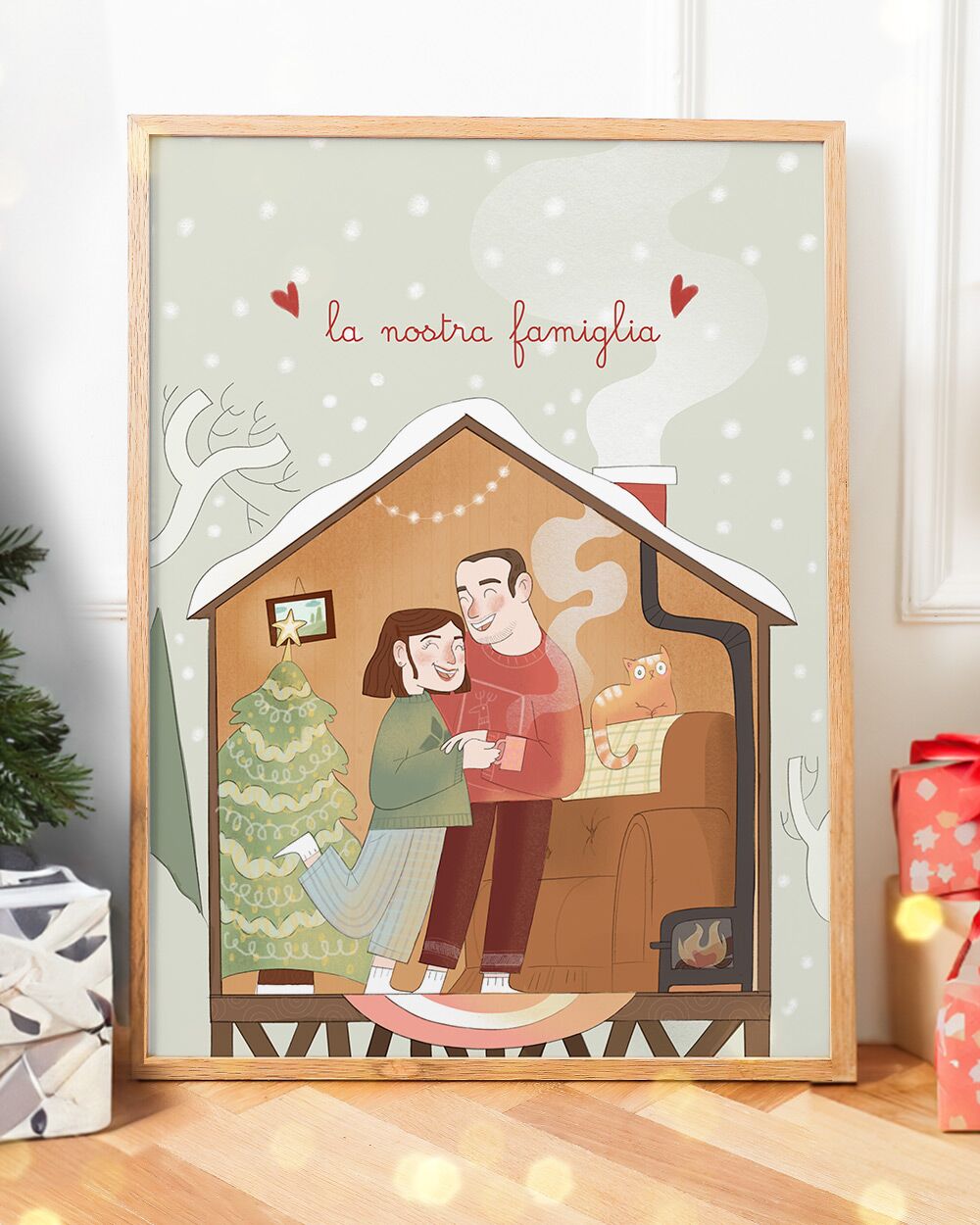 ritratto-personalizzato-cartoon-natale-regalo-illustrazione