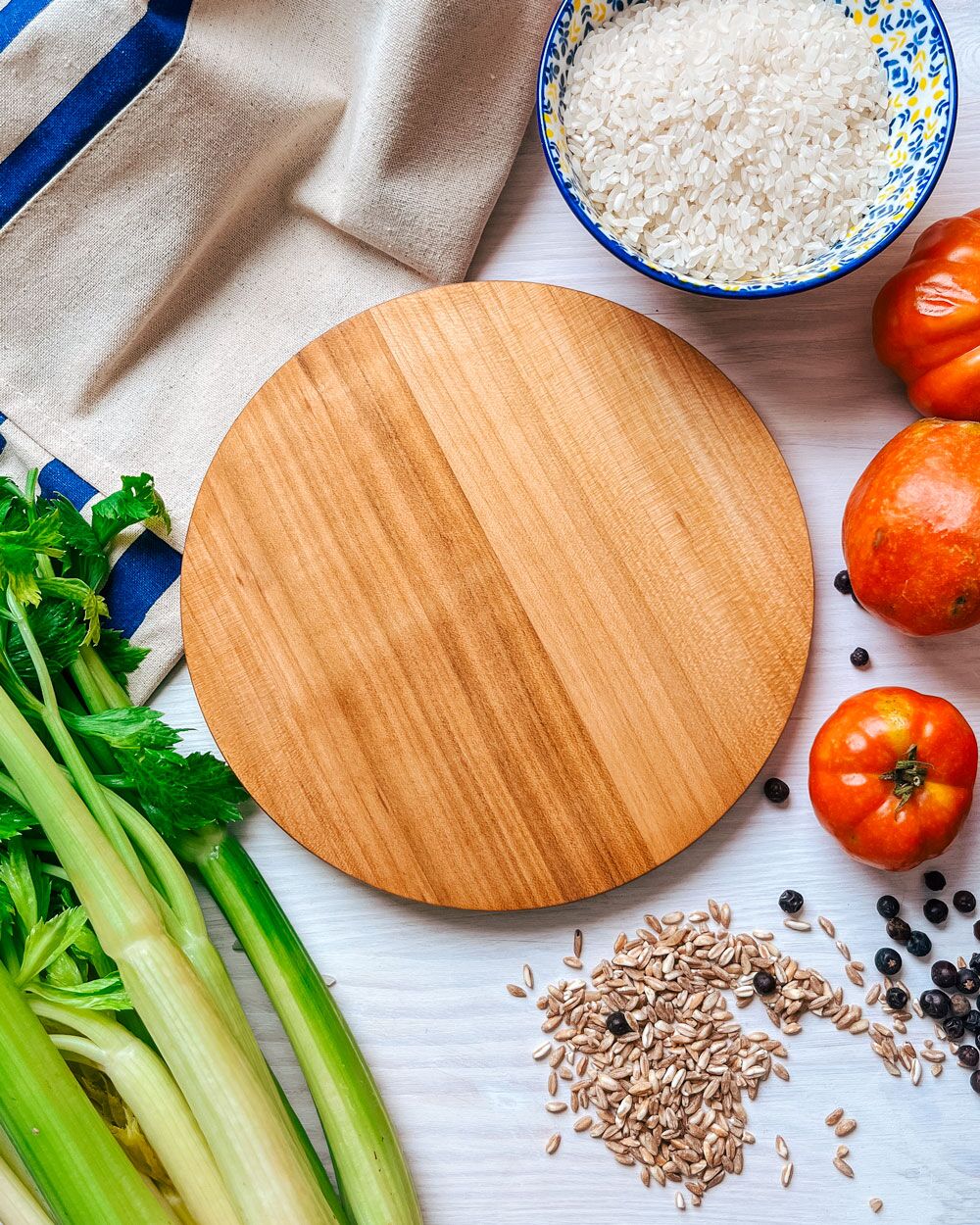 Tagliere Tondo in Legno di Ciliegio