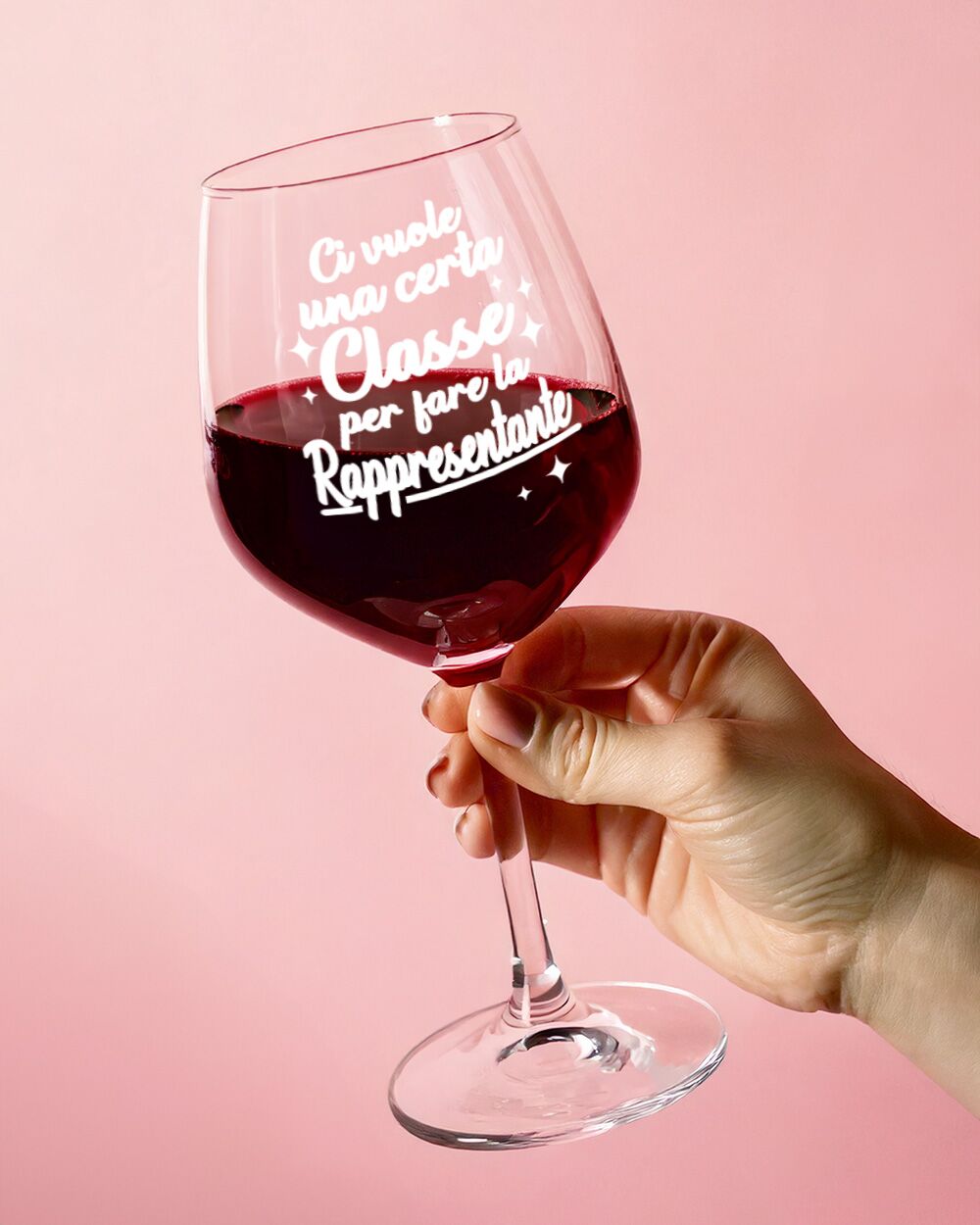 Calice Personalizzato "Ci Vuole una Certa Classe Per Fare LA Rappresentante" - Idea Regalo Originale per Rappresentante di Classe, Fine Anno Scolastico