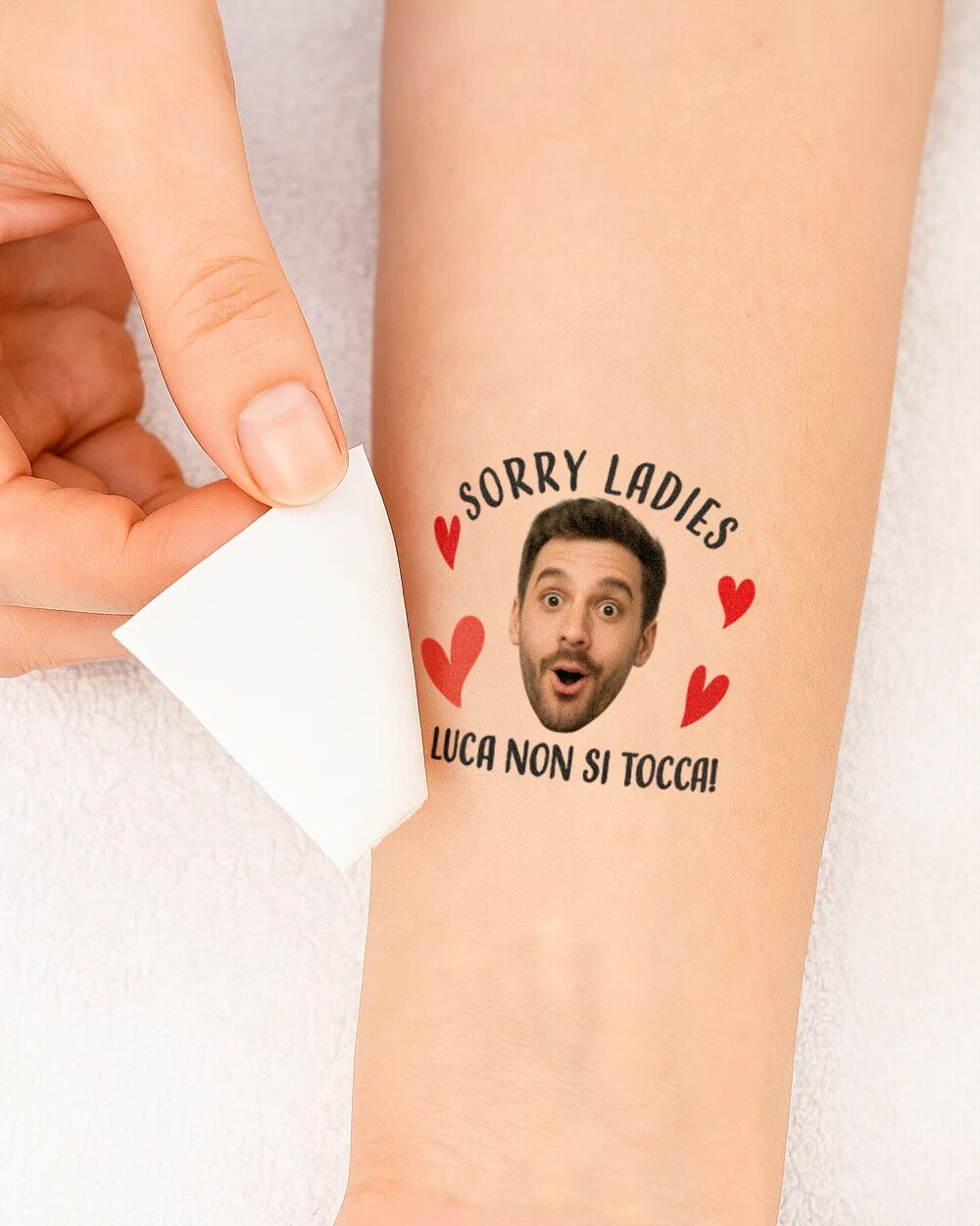 tatuaggio-trasferibile-personalizzato-addio-celibato-foto-dedica