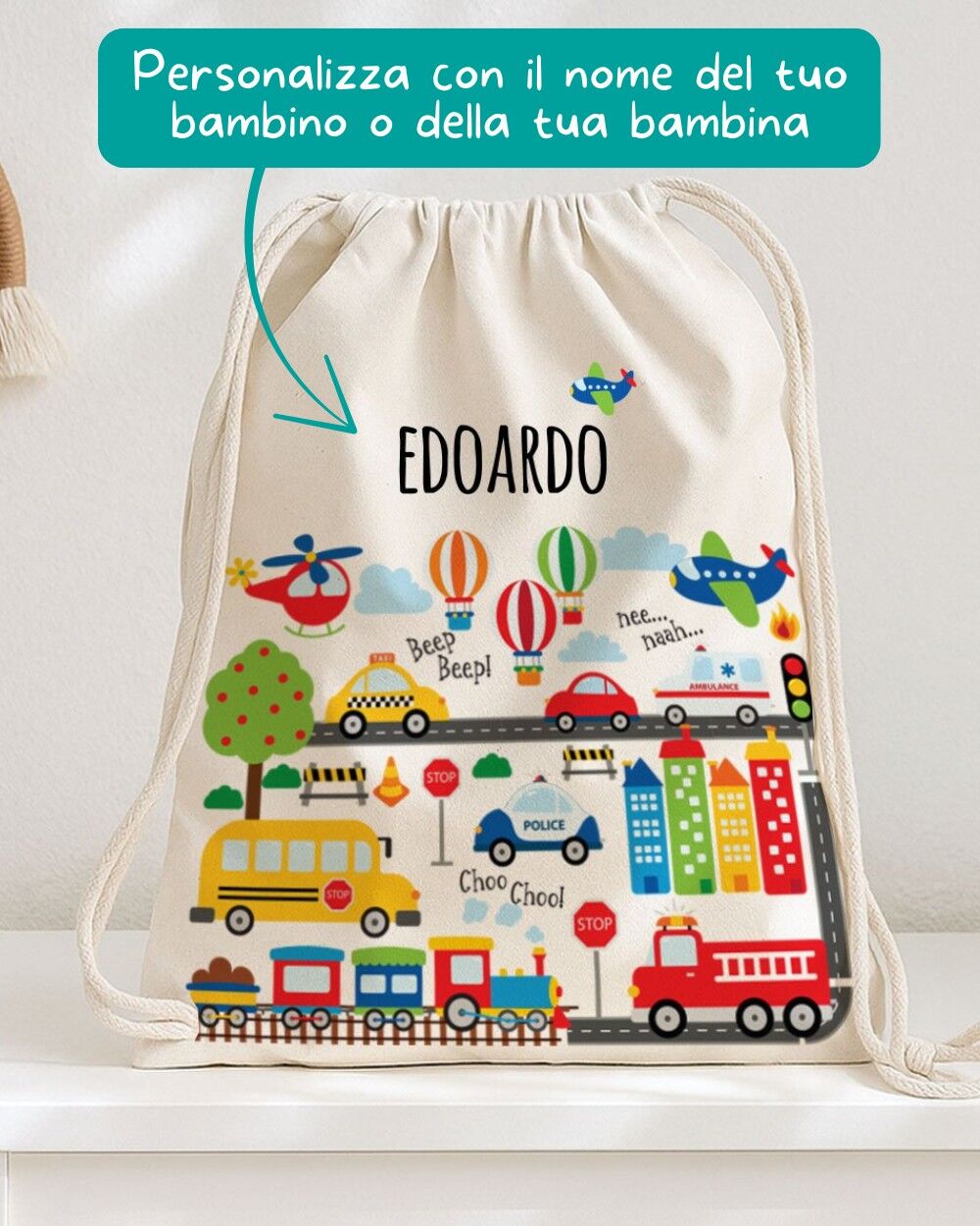 sacca-personalizzata-mezzi-trasporto-asilo-scuola