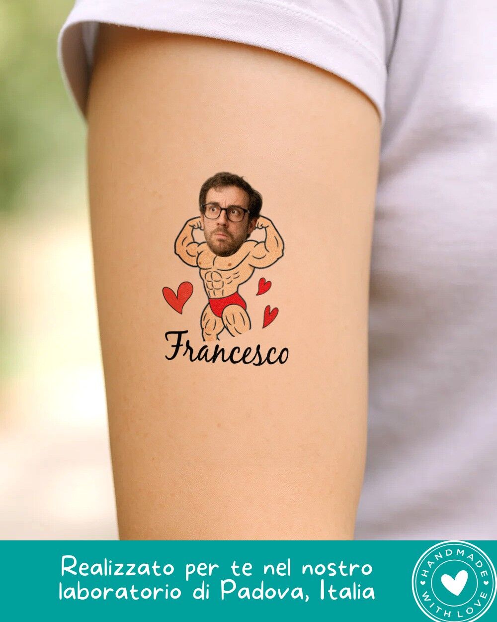 tatuaggio-temporaneo-addio-al-nubilato-personalizzato-foto-uomo-muscoloso
