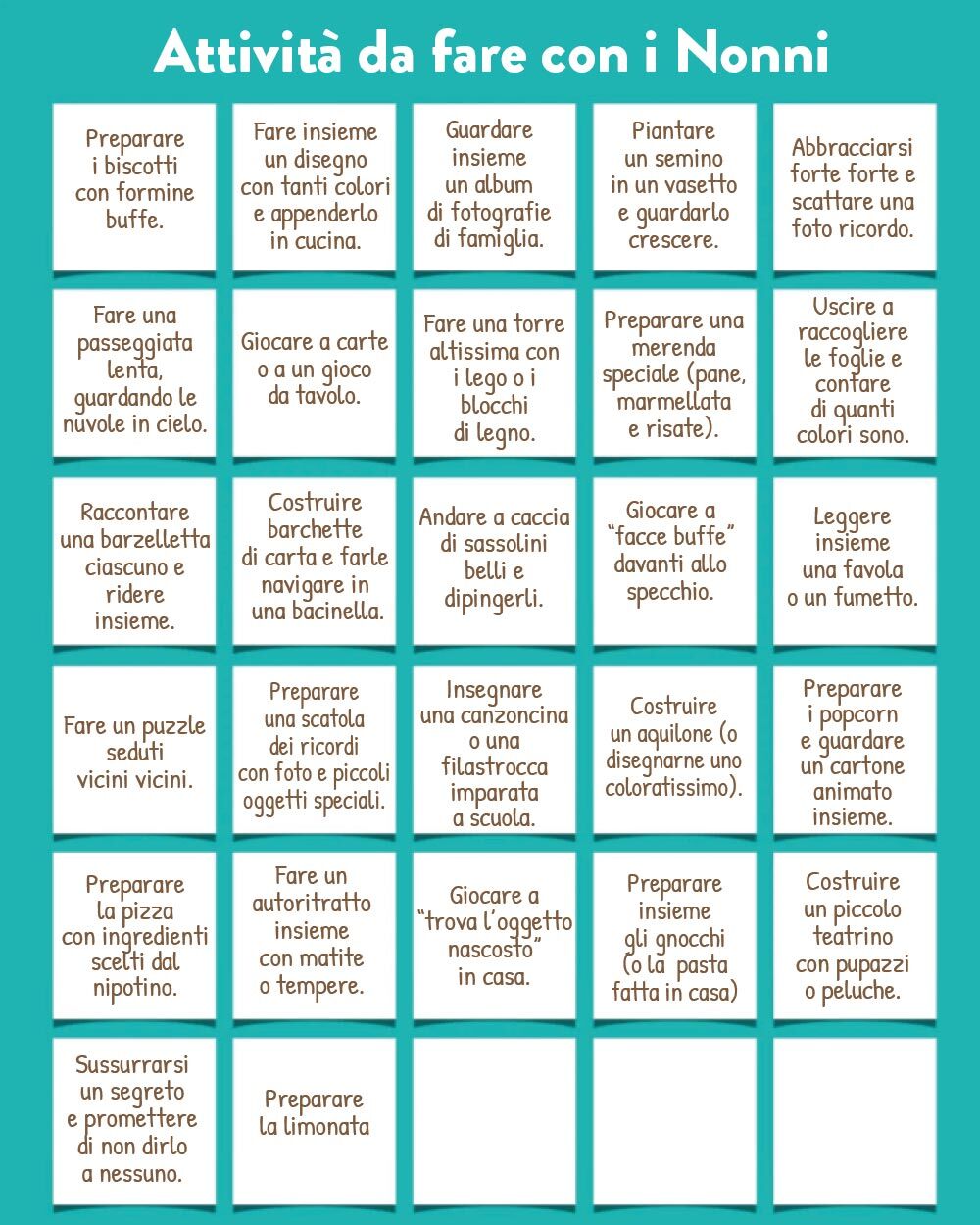 Barattolo delle Attività "Cari Nonni, Oggi Facciamo" - Idea Regalo per i Nonni, Festa dei Nonni - immagine 3