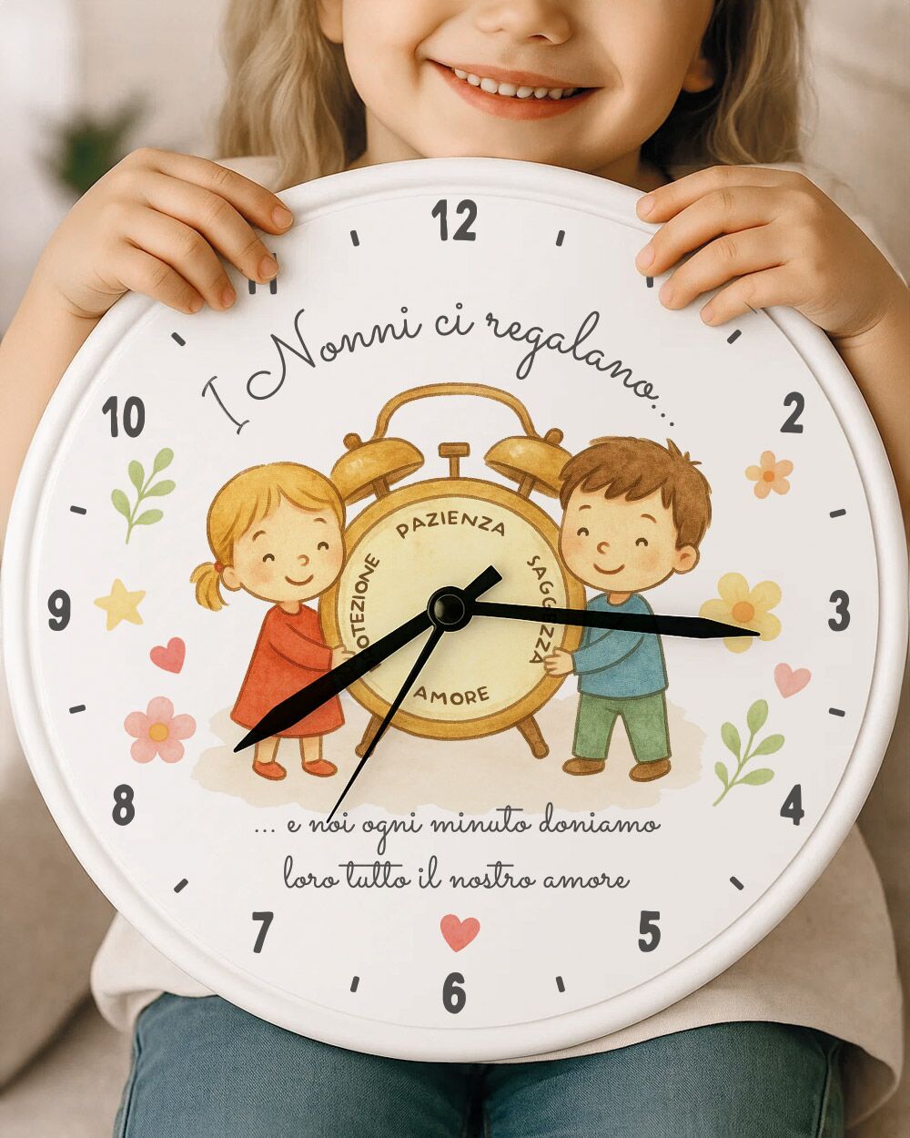 orologio-personalizzato-ritratto-nipoti-regalo-nonni