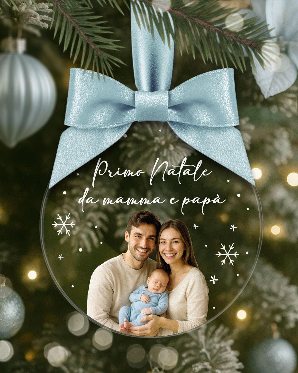 pallina-personalizzata-foto-dedica-primo-natale-mamma-papa