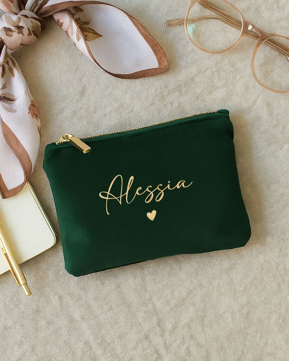 borsellino-velluto-zip-personalizzato-nome-regalo-lei-pensierino-corsivo
