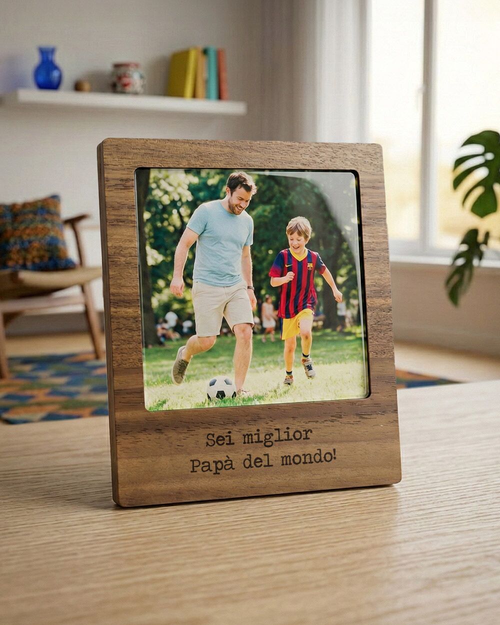 Regalo Personalizzato Festa Papa Compleanno Cornice Foto Dedica
